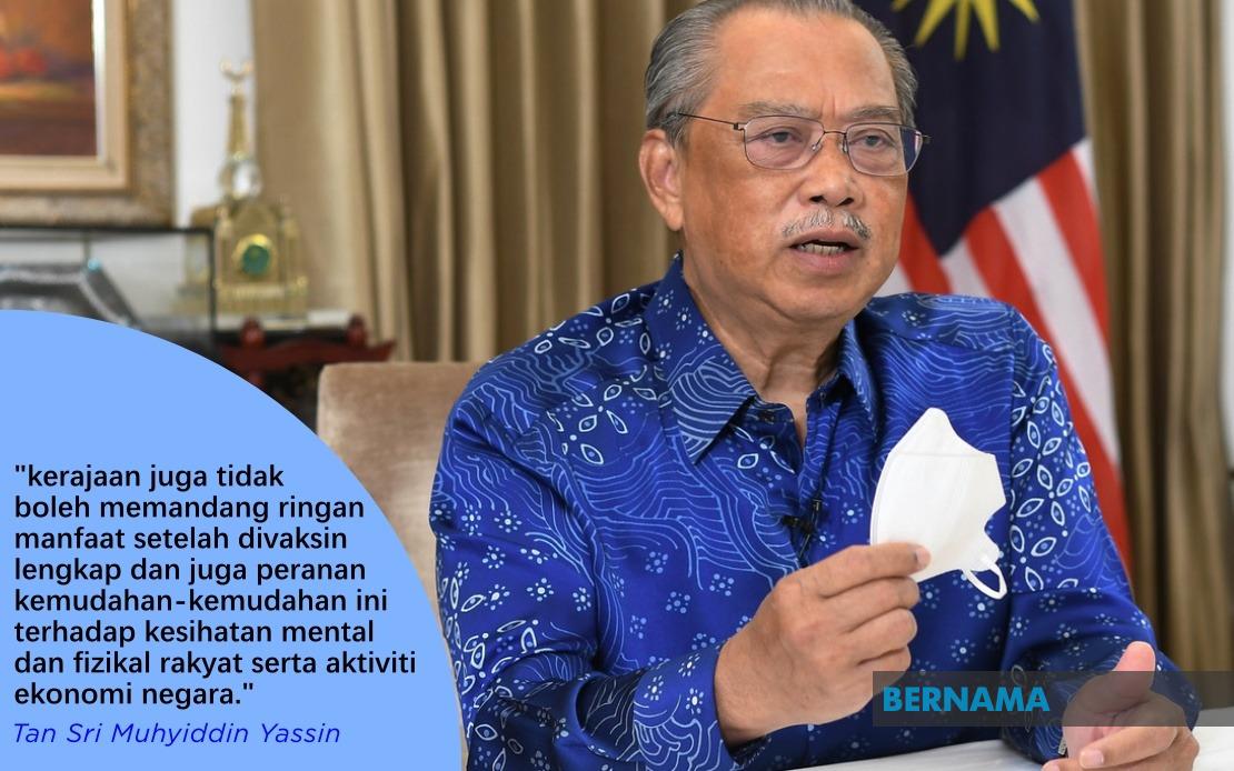 Kemudahan sektor sosial untuk individu lengkap vaksin di negeri Fasa Dua PPN