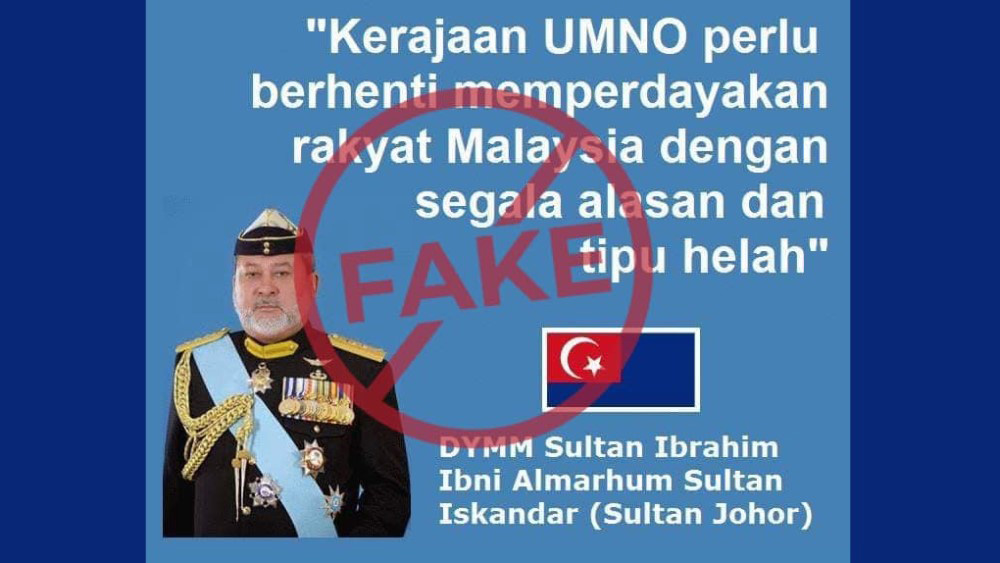 Sultan Johor kenyataan