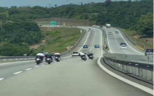Polis buru tujuh penunggang motosikal buat aksi bahaya di lebuh raya