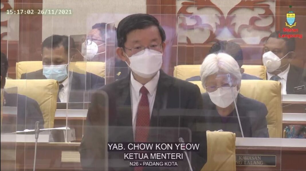 Ketua Menteri Pulau Pinang, Chow Kon Yeow