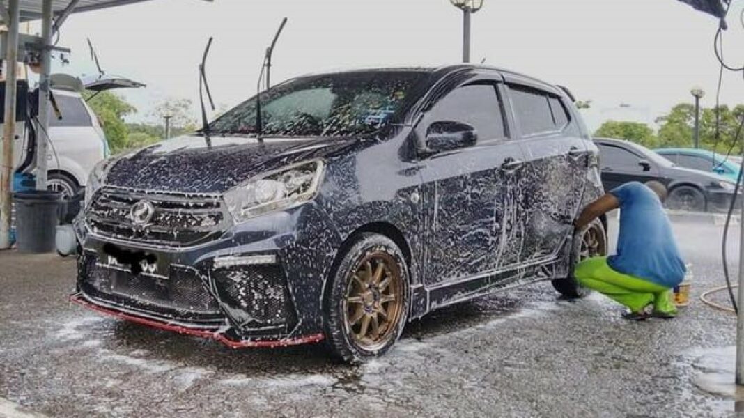 banduan cuci kereta penjara