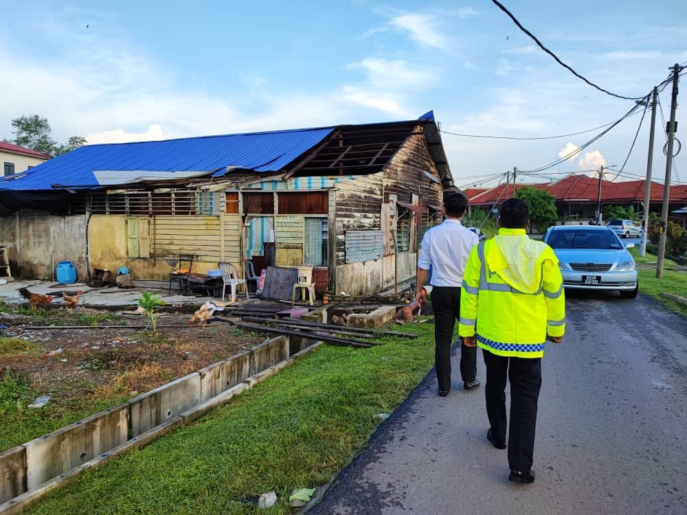 Hampir 100 rumah di Bahau rosak akibat ribut