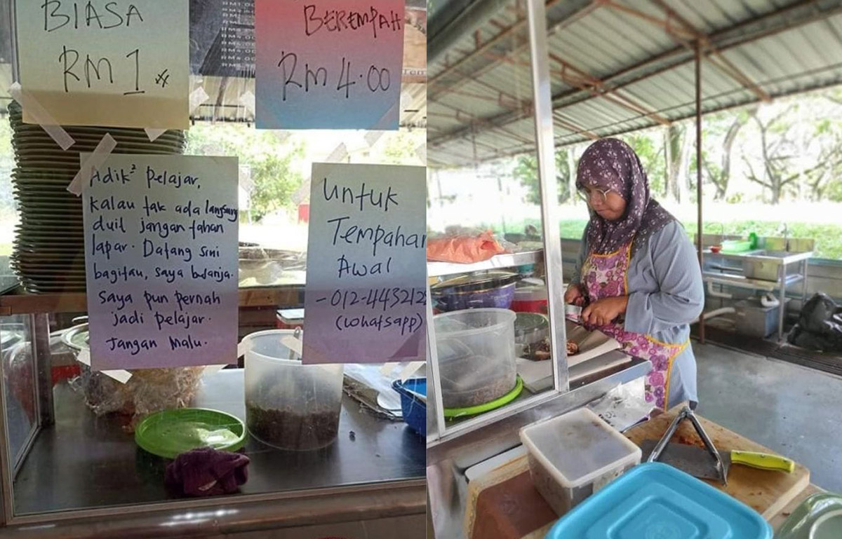 kak chah nasi lemak percuma