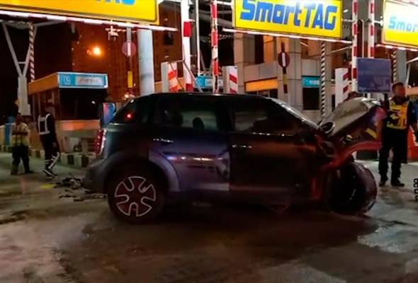 Lelaki maut kereta rempuh tiang SmartTAG di LDP