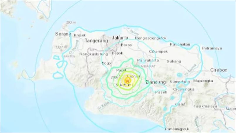 44 maut gempa 5.6 magnitud gegar Jawa Barat, kematian dijangka meningkat