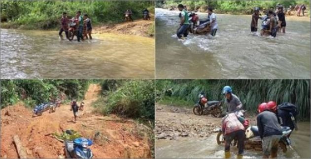 10 jam naik motosikal ke Gua Musang dapatkan bekalan makanan