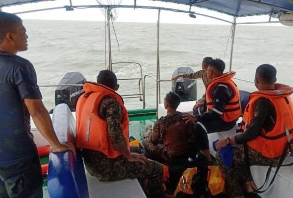 Bot ronda karam: 7 anggota tentera terapung lebih 3 jam berjaya diselamatkan