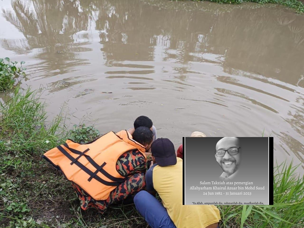 Guru lemas ketika mahu lepaskan jala ikan tersangkut di dasar sungai