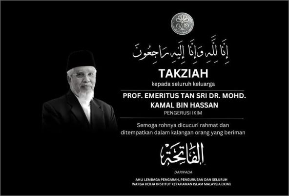 Prof Emeritus Mohd Kamal meninggal dunia