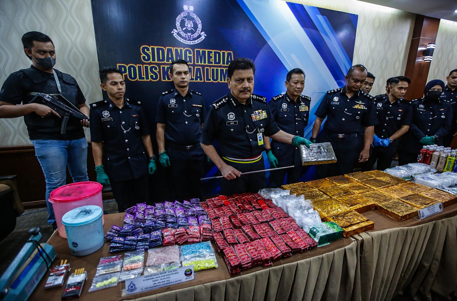 Polis tumpas tiga sindiket dadah libat nilai rampasan lebih RM2 juta
