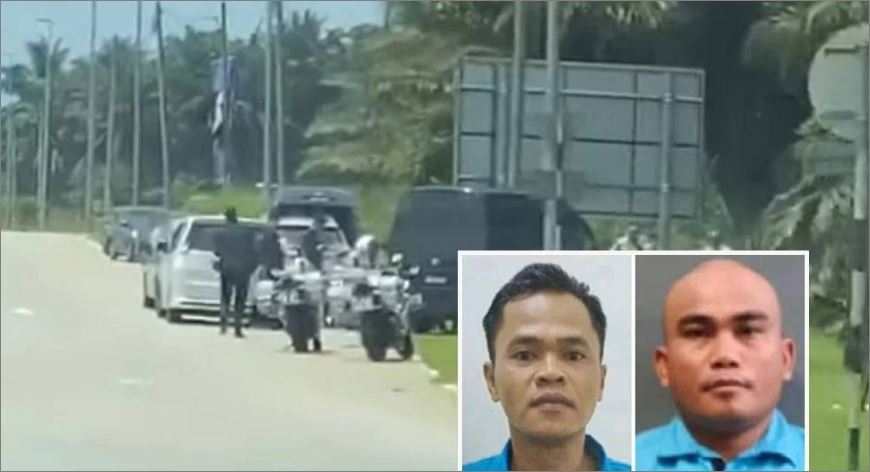 Polis buru 2 tahanan lari ketika dalam perjalanan ke penjara